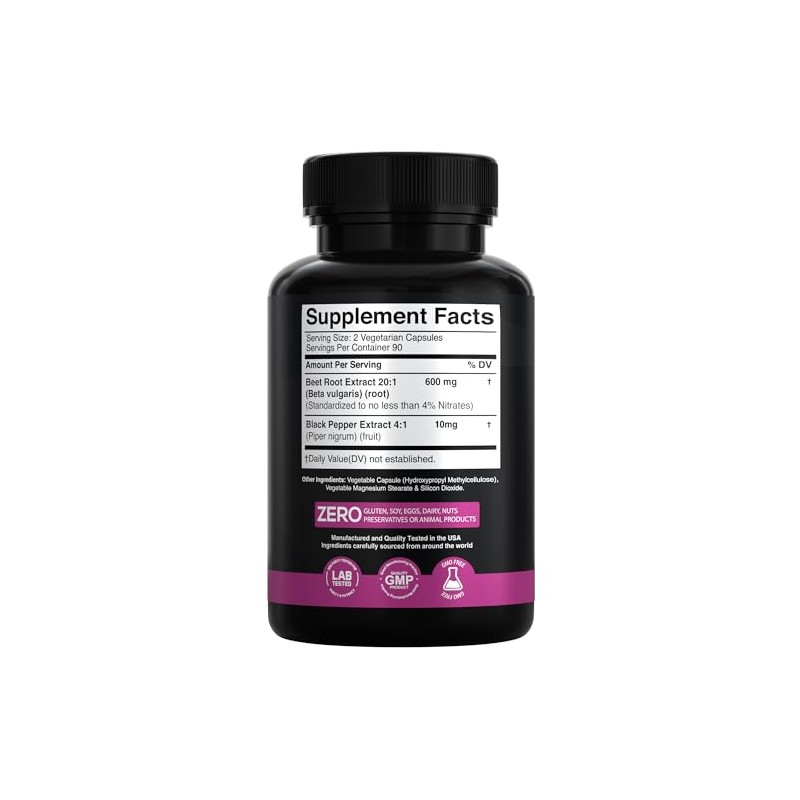 X Gold Health Cápsulas De Extracto De Raíz De Remolacha