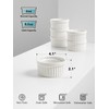LE TAUCI Ramekins 6 OZ, Ceramic Souffle Dishes, Oven Safe