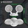 Enjvvs Emergency Remote Head Lighting, Double Head Emergency Light, Adjustable