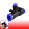 sourcingmap Air Pneumatic Tee Adapters 10mm to 6mm One Touch