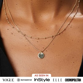 Ana Luisa Layered Necklaces for Women - Chic 14K Gold Plated Chains with Two Separate Necklaces for a Layered Look - Trendy Charm Necklace - Hypoallergenic & Tarnish-Free, Dainty Gold Necklace Women