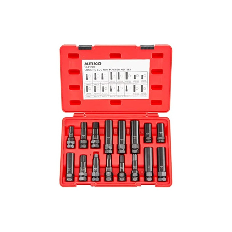 Neiko 02457A Juego de llaves de tuerca de lengüeta, kit