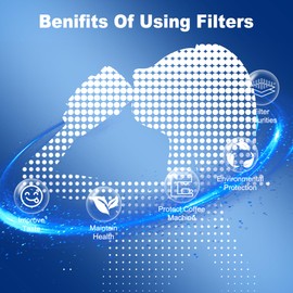 Replacement Water Filter for Breville Espresso Machine Barista Touch BES880, Barista Pro BES878, Oracle Touch BES990, Oracle BES980, Dual Boiler BES920 Bambino ClaroSwiss Sage, BES008WHT0NUC1, 4 Pack