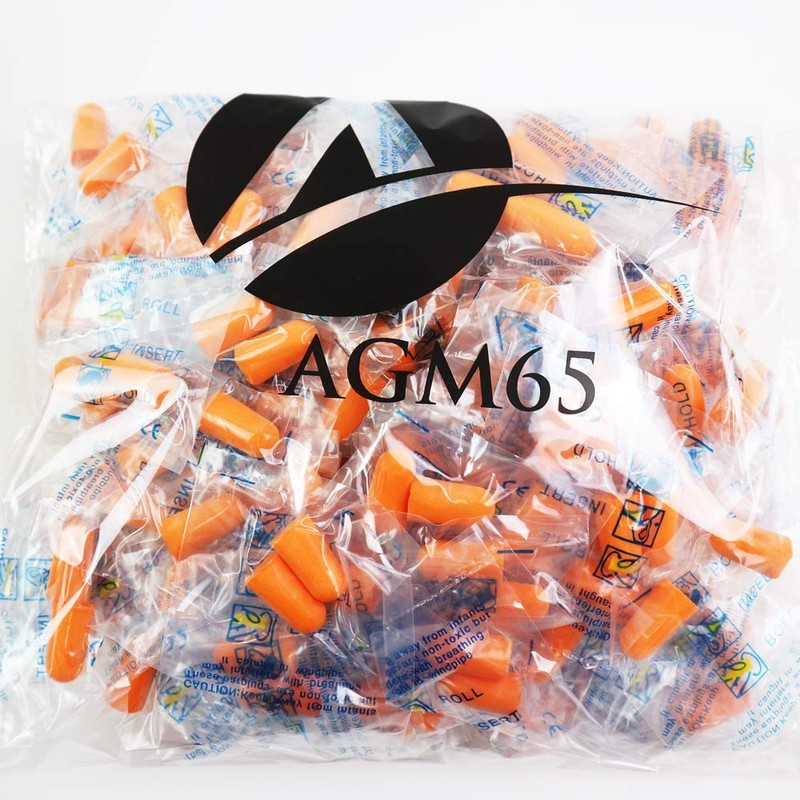 AGM65 Ear Plugs, Bulk Set, 100 Pairs (Sorted Per Pair),