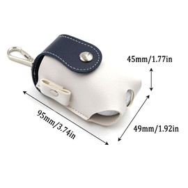 LONGHAO Leather Belt Bag for Golf Balls Golf Waist Bag Mini Golf Ball Protection Bag Golf Ball Storage Bag Golf Bag with Hanging Clip for Golf Training Leisure Sports (#1)