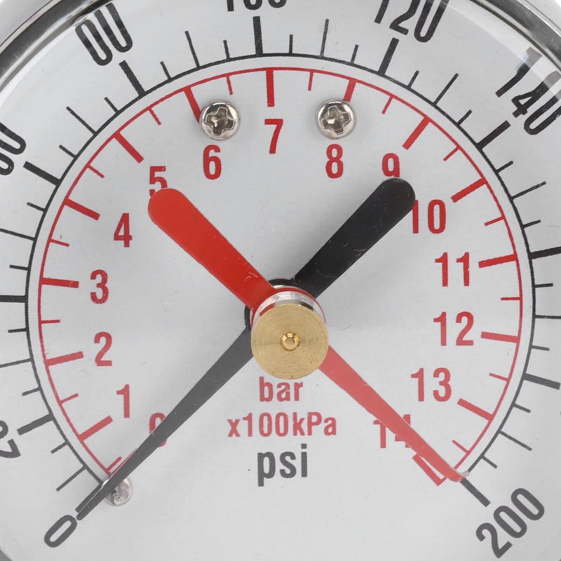Haofy Water Pressure Gauge, Universal Water Pressure Gauge Iron and
