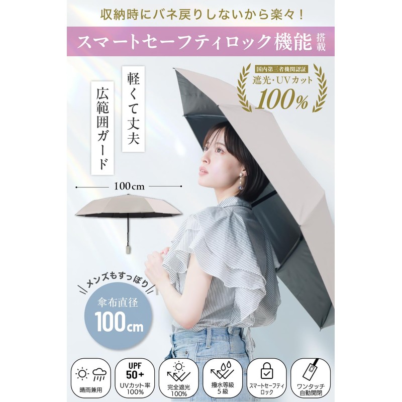 The Classic Tokyo Parasol Folding Umbrella, Rain or Shine, Women's,