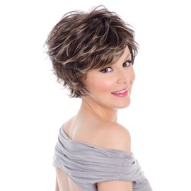 Tony of Beverly Womens Synthetic Wig ''Kenzie''-1B: Off Black