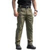 LAULY Pantalones Tácticos Militares Multibolsillo para Hombre,Pantalón Impermeable Y Cortavientos