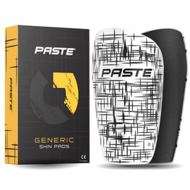 PASTE ® Shin Pads Football for Men, Women & Children Generic White - Shin Pads for Football Socks, for Inserting - Shin Guards Shin Guards Non-Slip Thin with Pad