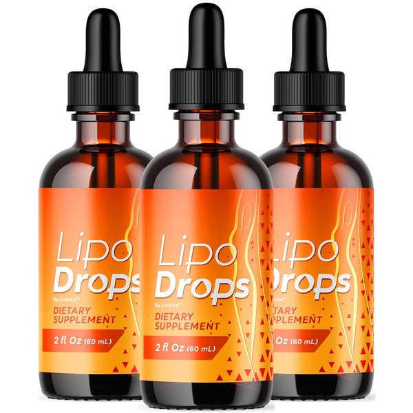  LipoDrops (3 Pack)- Official LipoDrops Liquid Drop Premium Advanced
