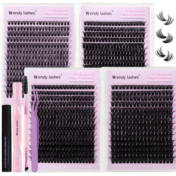 Wendy Lash Clusters Kit Packs: 1078Pcs Eyelash Clusters for DIY