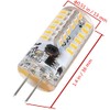 Welitesim 6pcs LED Bulb Bi-Pin Base Lights 3W AC/DC12V Warm
