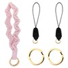 BIHRTC Macrame Keychain Wristlet Bracelet Keychains Wrist Keychain Wristband Key