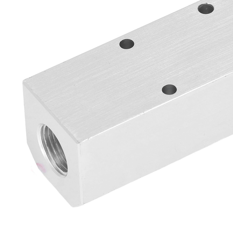 AIR Manifold Large Aluminium Pneumatic Block 40X40MM G1/2 Inlet G1/4