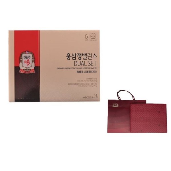 Jeonggwanjang Red Ginseng Balance Dual Set/Gift Wrapping and Shopping Bag