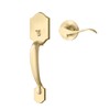 goldenwarm Gold Front Door Handle, Entry Door Handle and Reversible