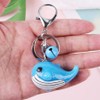 ARFUKA Keyring Whale Pendant Keychain Cartoon Resin Key Fob Holder