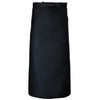 Sensuki 12700K L Towel Apron with Loop, Black, Chef, Lower