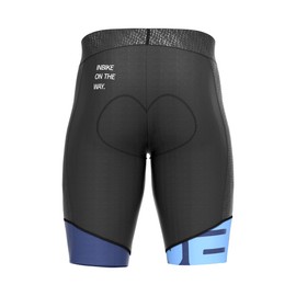INBIKE Men's Padded Cycling Shorts High Elastic Wrinkle Resistant Breathable Cycling Tights Blue