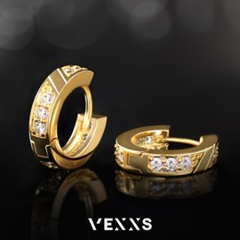 VEXXS Diamond Hoop Earrings for Men001