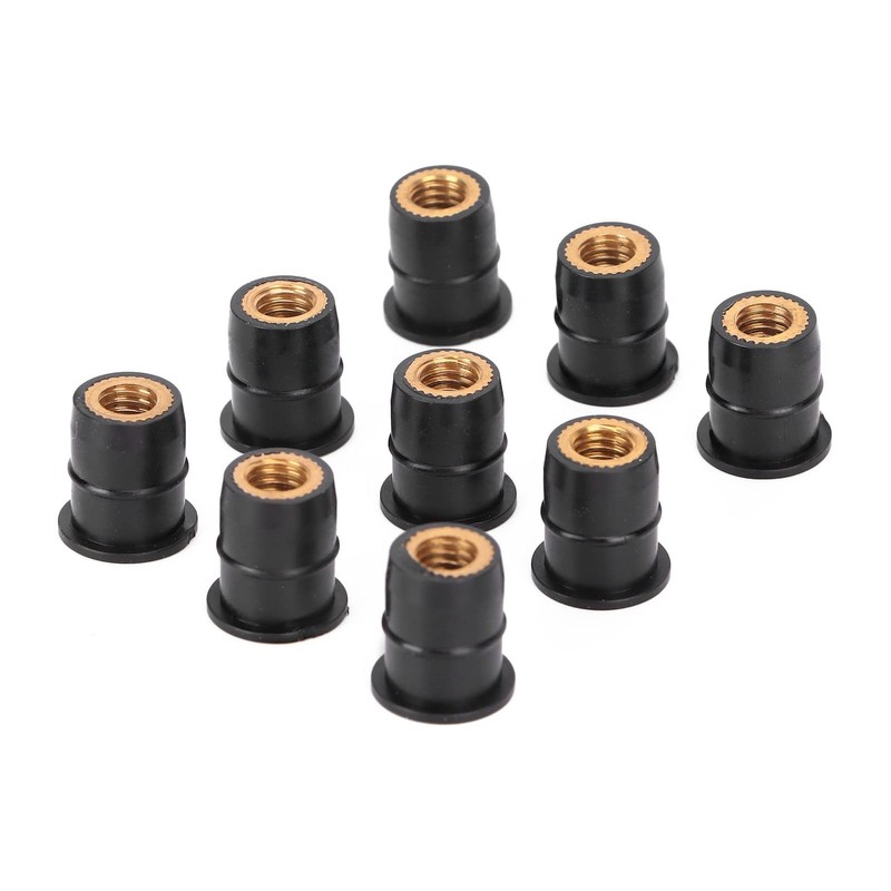 Well Nuts, 100 Pieces M6 0.8 mm Rubber Nut Rubber