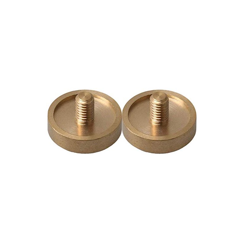 Liyafy 3Pcs Trumpet Bottom Valve Caps Knobs Brass Trumpet Caps