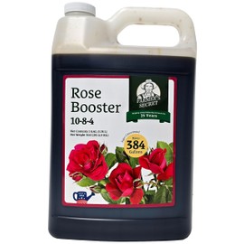 Farmer's Secret Rose Booster Fertilizer (128oz) - Super Concentrated - Formulated for All Types of Roses Throughout The Life Cycle - Encourages Healthy Growth and Vibrant Blooms