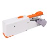 Handheld Sewing Machine Orange Portable Mini DIY Ergonomic Handle Electric