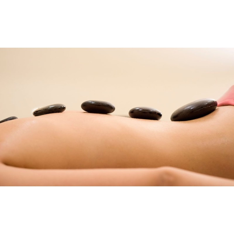 Windfulogo 4pcs Hot Massage Stone Set Natural Lava Basalt Spa