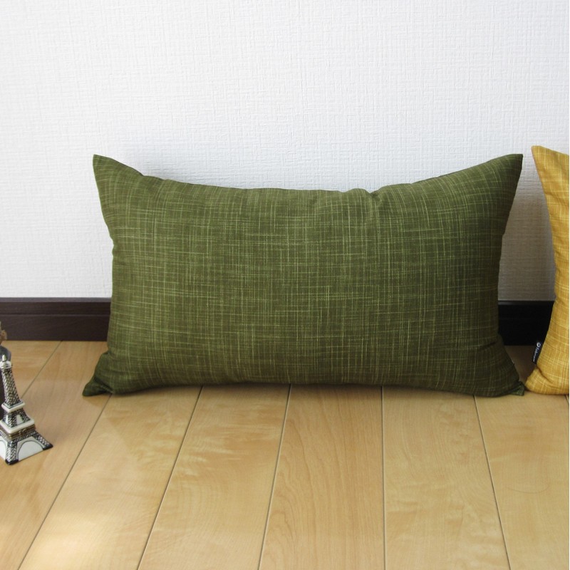 fabrizm 1452-gr-gr Cushion Cover Made in Japan Rectangle 50 x