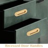 Deyixinup 2 PCS Side Hole Flush Pull Golden Oval Embedded