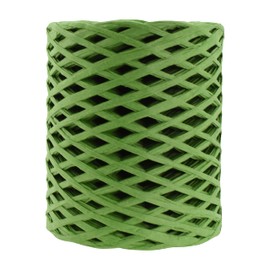 Mandala Crafts Dark Green Raffia Ribbon for Gift Wrapping - Natural Paper String for Crafts - 100 Yds Straw Ribbon for Decoration