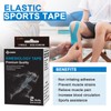 Carbou Kinesiology Tape 5cmx5m-2 Rolls Water Resistant Strips,Elastic Cotton Athletic