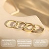 MILACOLATO Gold Rings for Women 14K Gold Plated Rings Set