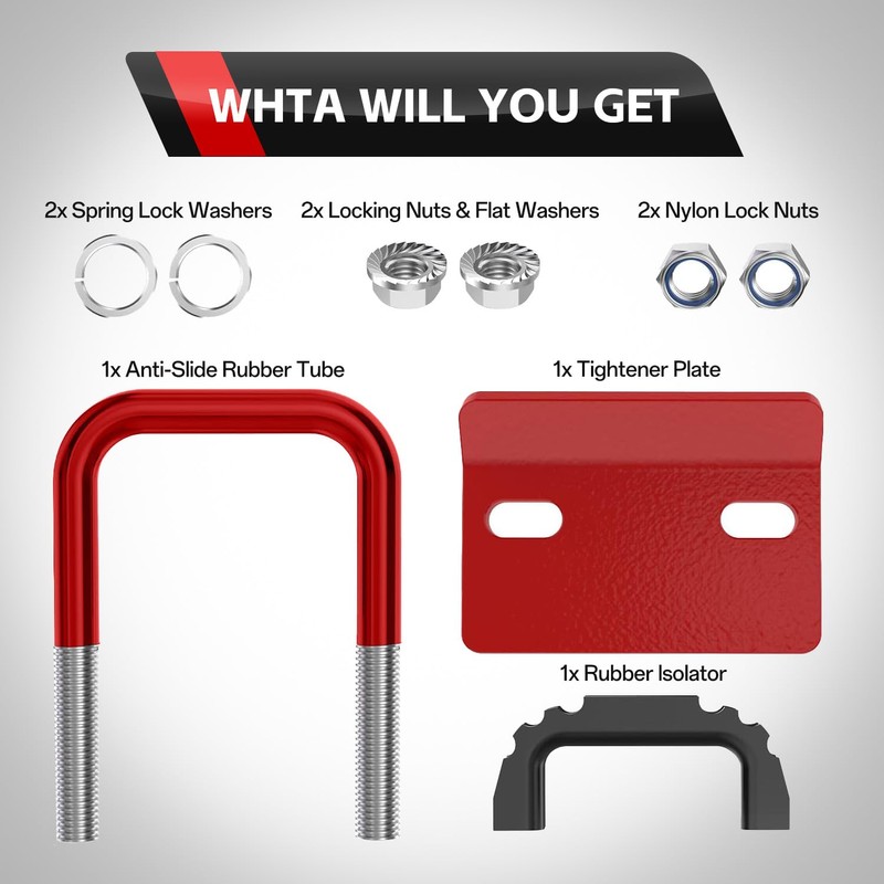 BHock Auto Anti Rattle Hitch Clamp, Hitch Tightener 2 Inch
