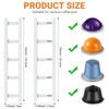 linastu 4 Pack Adhesive Coffee Pod Holder for Nespresso VertuoLine/Original