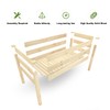 BIRASIL Outdoor Raised Garden Bed, Wood Planter Box for Vegetable