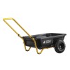 Gorilla 300 Lb Black Poly Utility Cart Large Bed Push