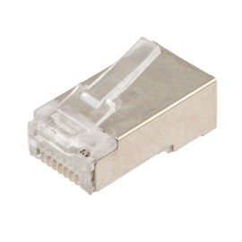 NavePoint CAT6A Ethernet RJ45 Plug, FTP, 100 Pack, C6A-8P8C, CE Compliance