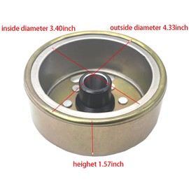 LF120 Magneto Flywheel Rotor for 125cc 140cc PIT PRO Quad Dirt Bike ATV,High Performance Magneto Roller Flywheels with Magneto Flywheel Puller & Clutch Lock Tool