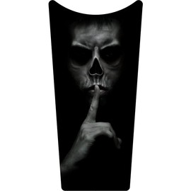 Kustom Cycle Parts Aftermarket Keep Quiet Skull Plastic Dash Panel Console Insert! Fits Harley Davidson 1989-2007 Electra Glides and 2002-2007 Road Glides. Easy Install!