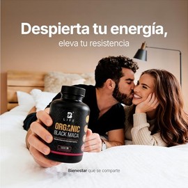B Life Maca Negra Orgánica | 1000mg por porción | Maca Pura Peruana | 70 cápsulas | Organic Black Maca.
