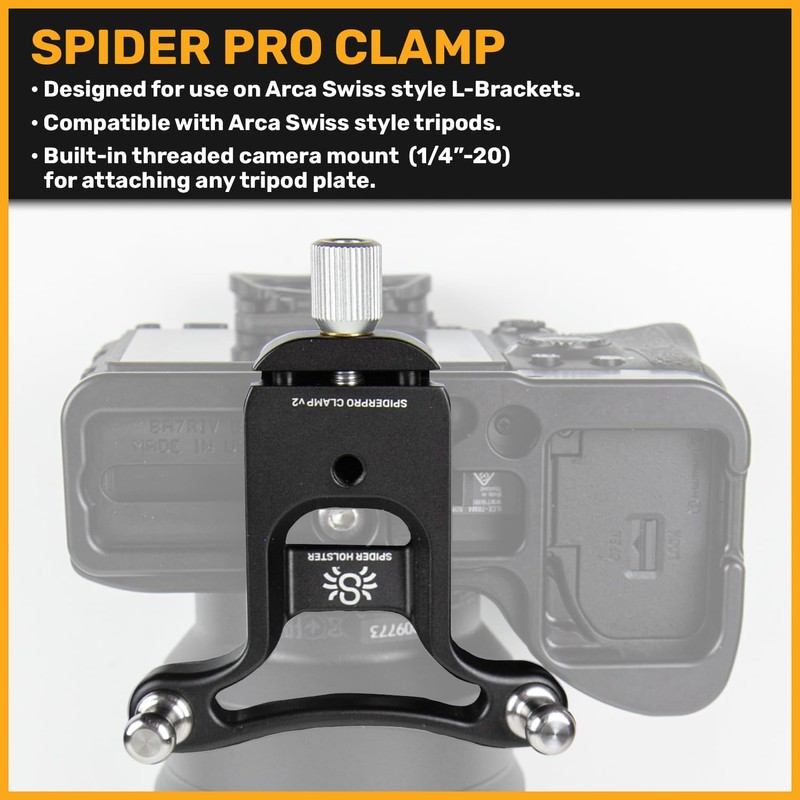 Spider Pro Clamp v2 - Easily Carry Any Camera Equipped