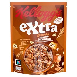 Kellogg's Cereali Extra | Gusto Nocciole Caramellate | Granola con Avena Croccante | Confezione Singola da 375g (1 x 375g)