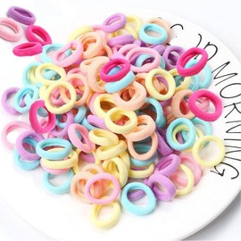 LUYING Children's Hair Tie, Ribbon, Cute, Stylish, Simple, Bulk Hair Tie, For Kids, Stylish Girls, Hair Ornaments, Kindergarten, Nursery School, Hair Ornaments (Approx. 100 Pieces)