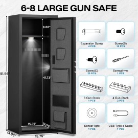 Unassembled Metal Gun Storage Cabinet Guns and Weapons Safe Box with Digital Locks Free ShippingMaterial: cold rolled steel, door thickness: 0.7MM, Dimension (L x W x H): H1320*W400*D380MM