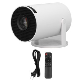 4K Mini Portable Projector, FHD 1080P Portable Outdoor Movie Projector, 10000 ANSI LM, Smart Projector for Android 11.0, 40 ‑ 130Inch Screen, 270° Rotatable (US Plug)