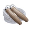 Champion Sports Wood Handle Jump Ropes – Durable Nylon or