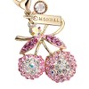 MONNEL MC309 Crystal Big Cherry Lobster Clasp Charm for Women